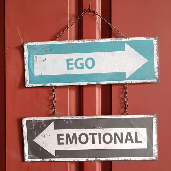 ego emotional one way signs 