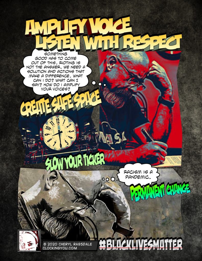 Brett Sayles Amplify Voice #blacklivesmatter by cheryl ragsdale