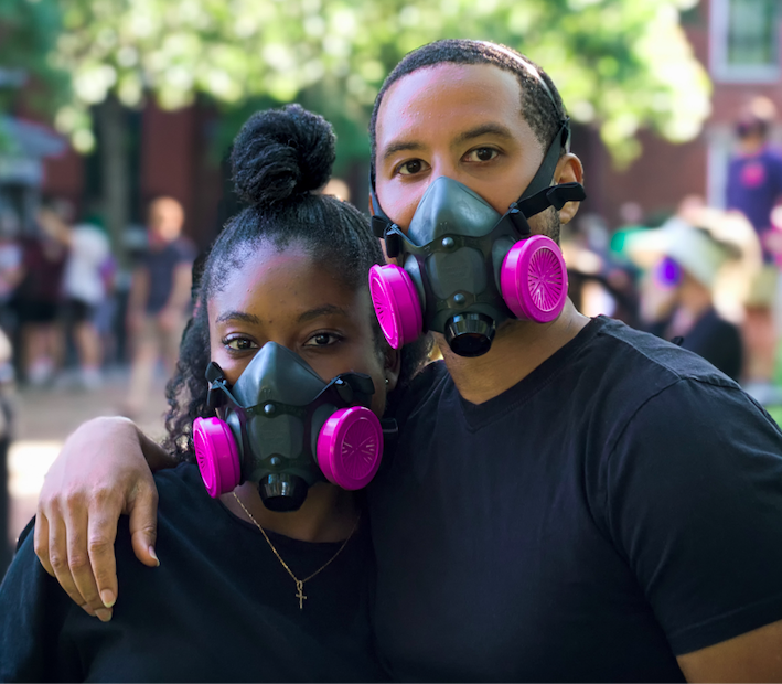 juneteenth clockingyou couple wearing masks obi-onyeador-unsplash