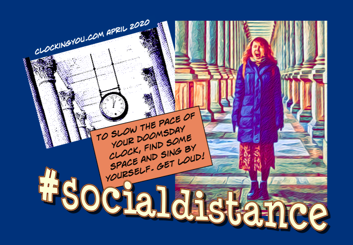 #socialdistance doomsday clock #clockingyou