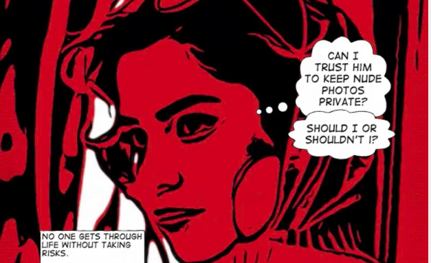 frisky business red woman small clockingyou.com