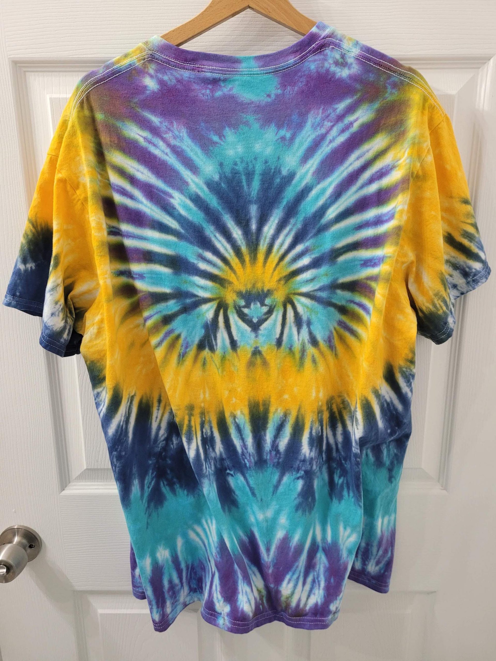 Anderson Spider Silva tie dye tshirt by cheryl ragsdale