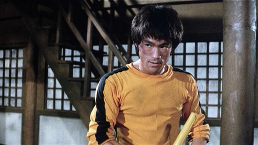 Bruce Lee black and yellow track suit