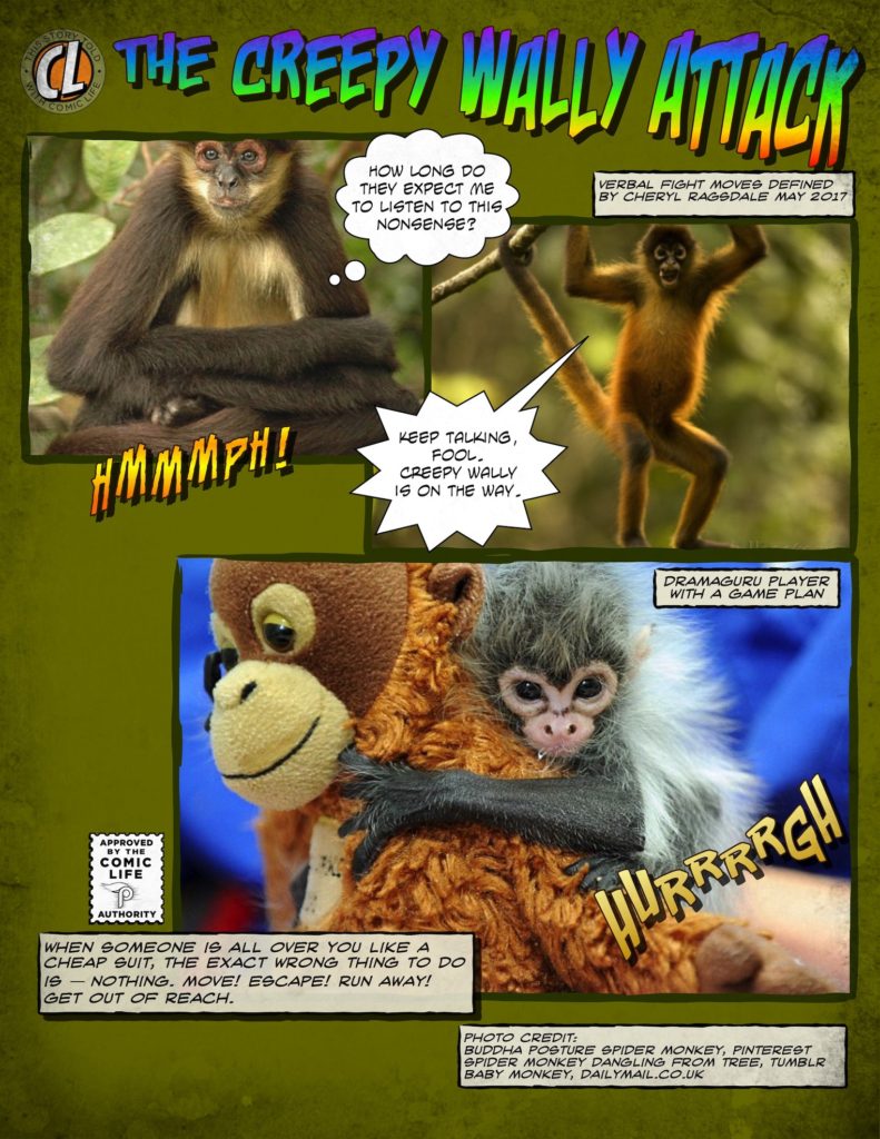 creepy wally spider monkey comic may 2017 by cheryl ragsdale