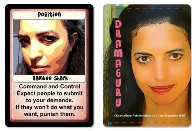 2016 DramaGuru Relationships card 15 bamboo shark by cheryl ragsdale
