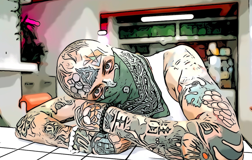 Harut green bandanna tattoo pexels ivan samkov