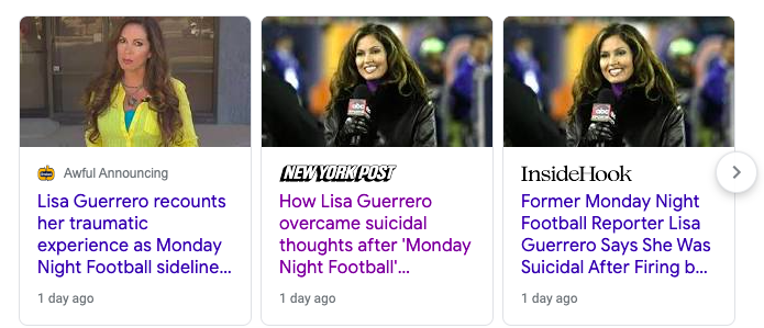 Lisa Guerrero Monday Night Football Reporter
