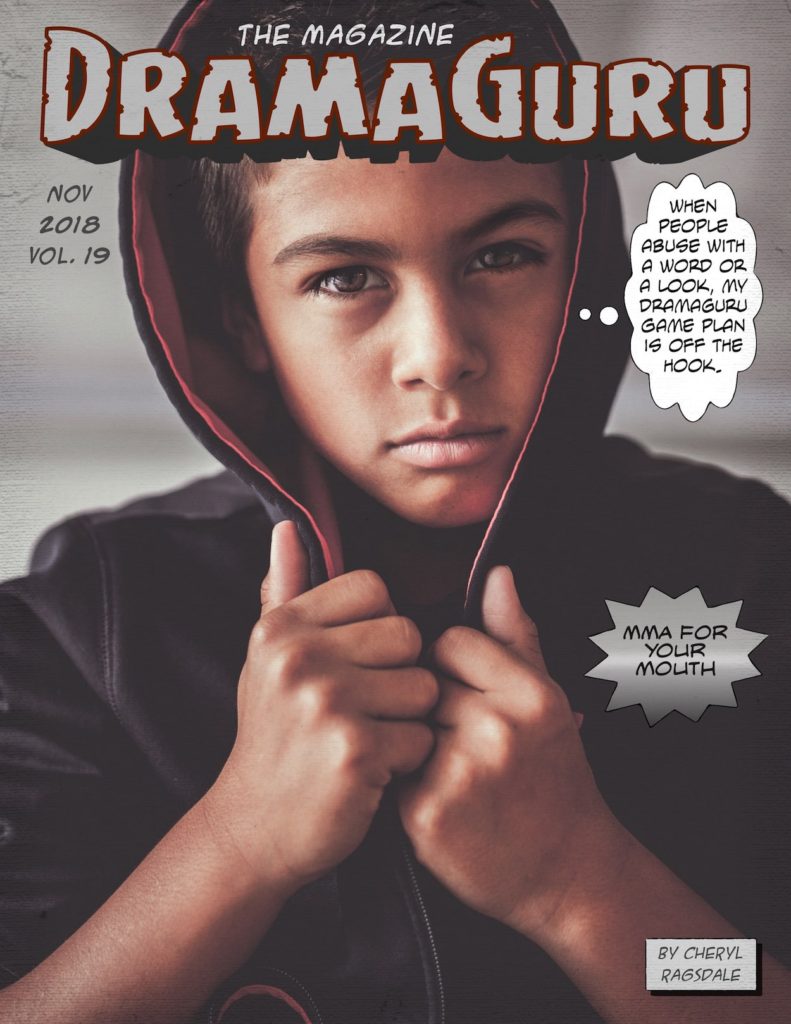 DramaGuru Magazine November 2018 kid with hood