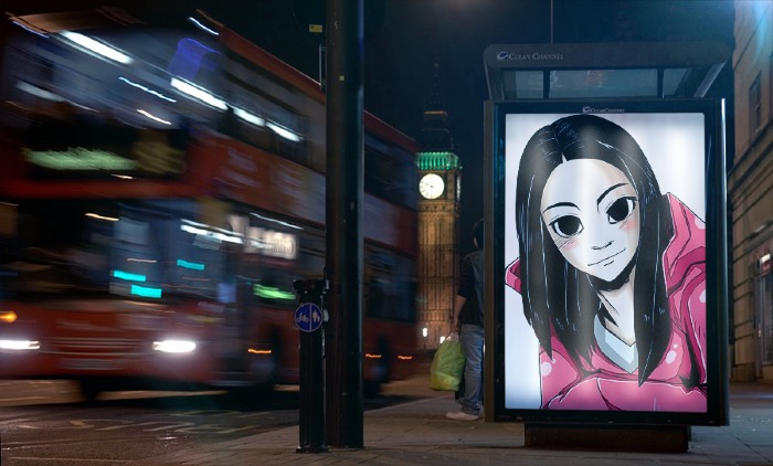 PhotoFunia- dramaguru bus board london bus big ben