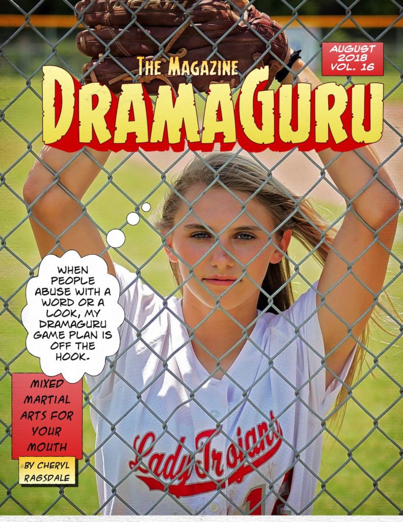 baseball girl with glove dramaguru magazine Aug vol 16