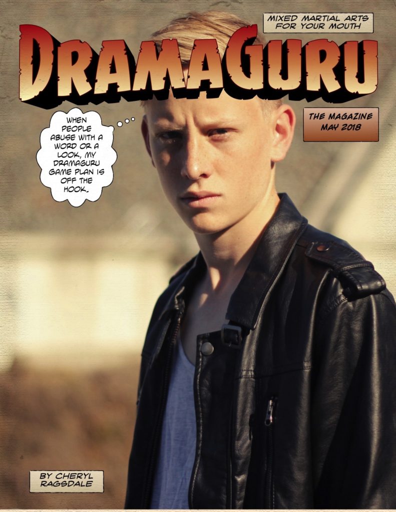 blonde guy black jacket dramaguru magazine cover May 2018 by cheryl ragsdale
