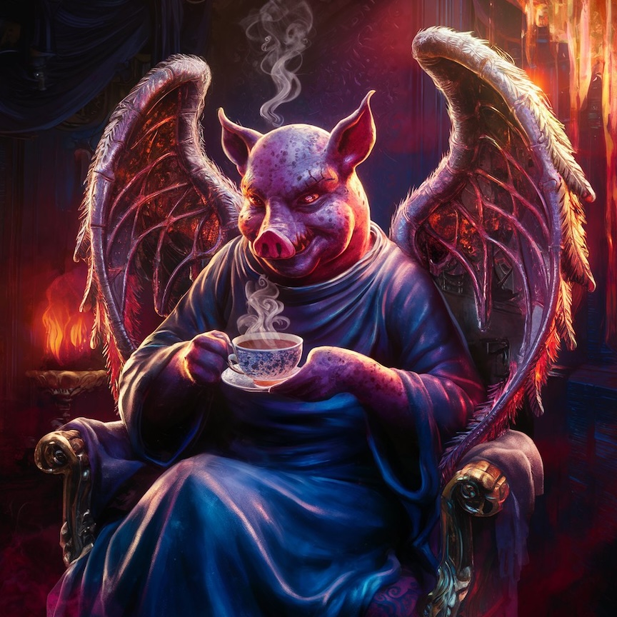 demon angel sloth ideogram