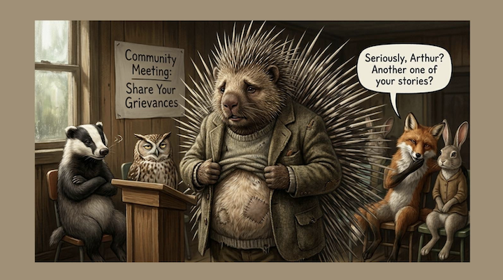 porcupine doubt victim mentality