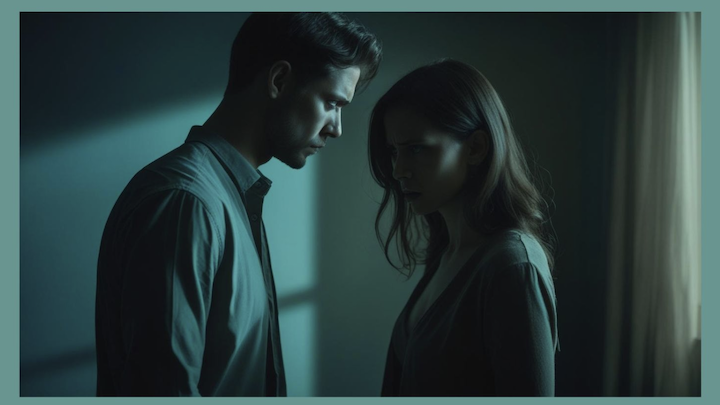 two-timer attack couple in dark room